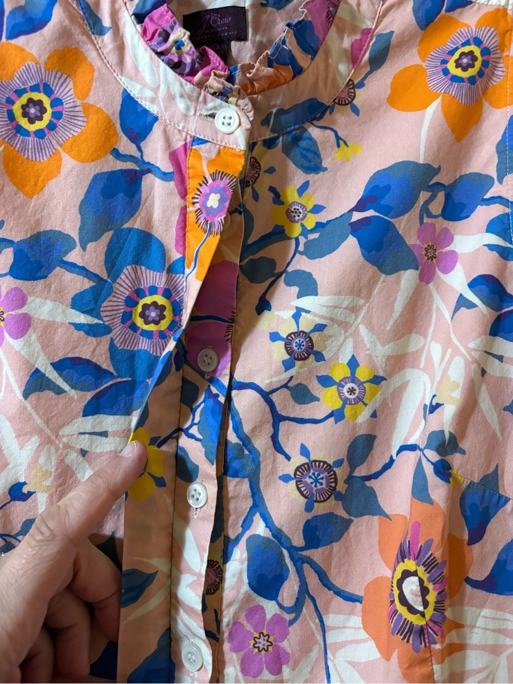 J. Crew Liberty Fabric Pavilion Pink Floral Midi Dress